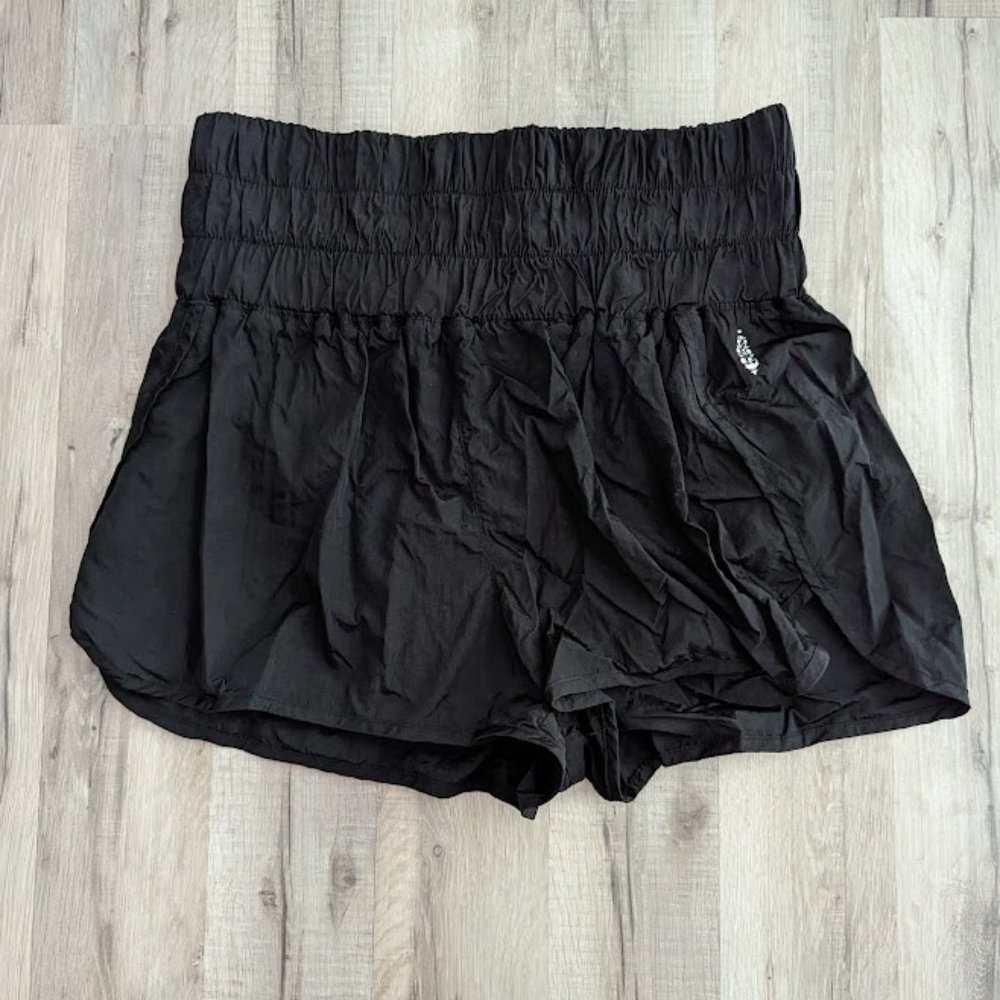Free People Active Wear Shorts Black, - Picture 2 of 7